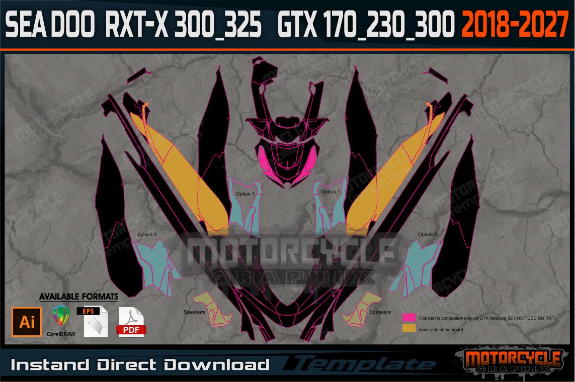 SEA DOO RXT-X 300_325 GTX 170_230_300 2018-2027