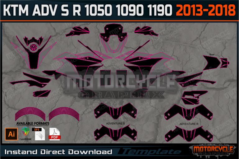 KTM Adventure S R 1050 1090 1190 2013-2018
