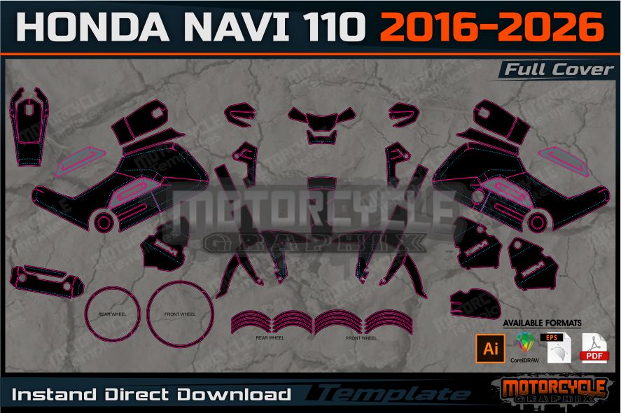 Komplettset HONDA NAVI 110