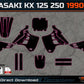 KAWASAKI KX 125 250 1990-1991