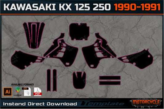 KAWASAKI KX 125 250 1990-1991