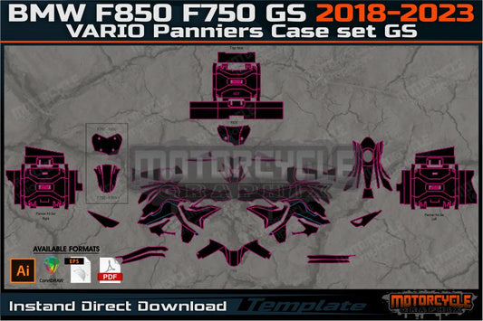 BMW F850 F750 GS 2018-2023+BMW VARIO Panniers Case set GS