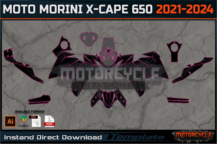 MOTO MORINI X-CAPE 650 2021-2024 – MOTORCYCLE TEMPLATES