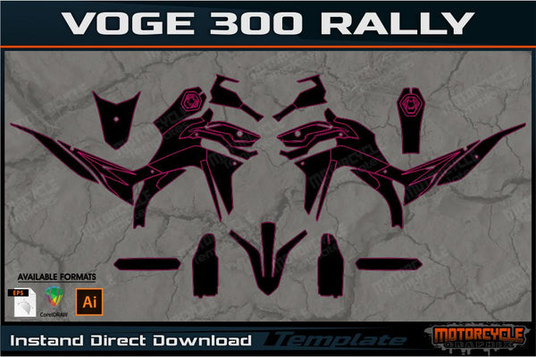 VOGE 300 RALLY – MOTORCYCLE TEMPLATES