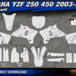 YAMAHA YZF 250 450 2003-2005