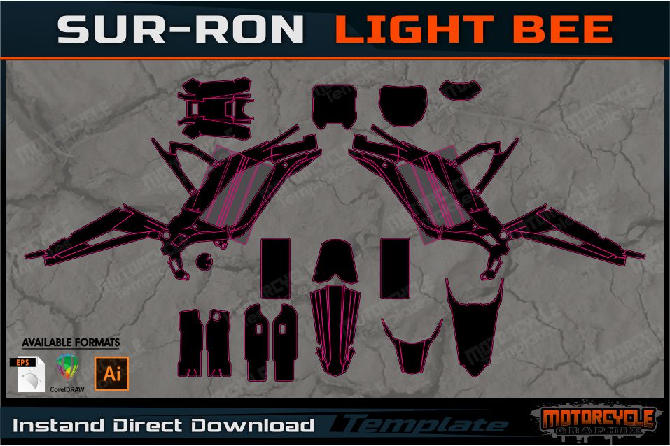Drawable Surron SUR-RON – MOTORCYCLE TEMPLATES
