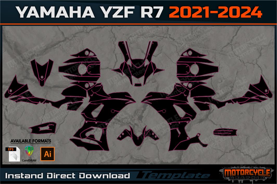 Custom Yamaha R7 YAMAHA YZF R7 2021-2024 – MOTORCYCLE TEMPLATES