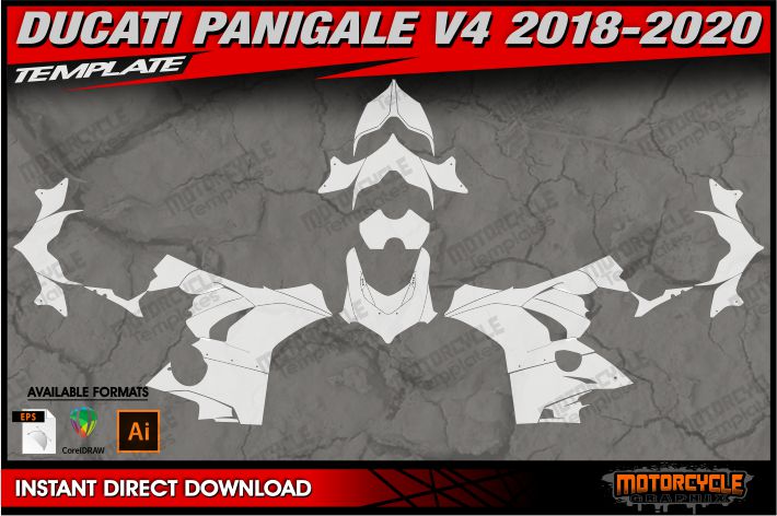 DUCATI PANIGALE V4 2018-2020 – MOTORCYCLE TEMPLATES