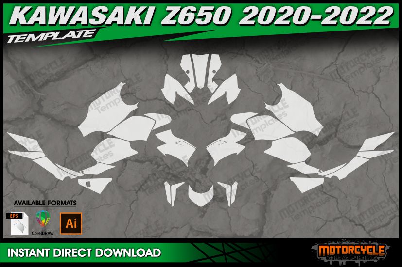 KAWASAKI Z 650 Z650 2020-2022 – MOTORCYCLE TEMPLATES