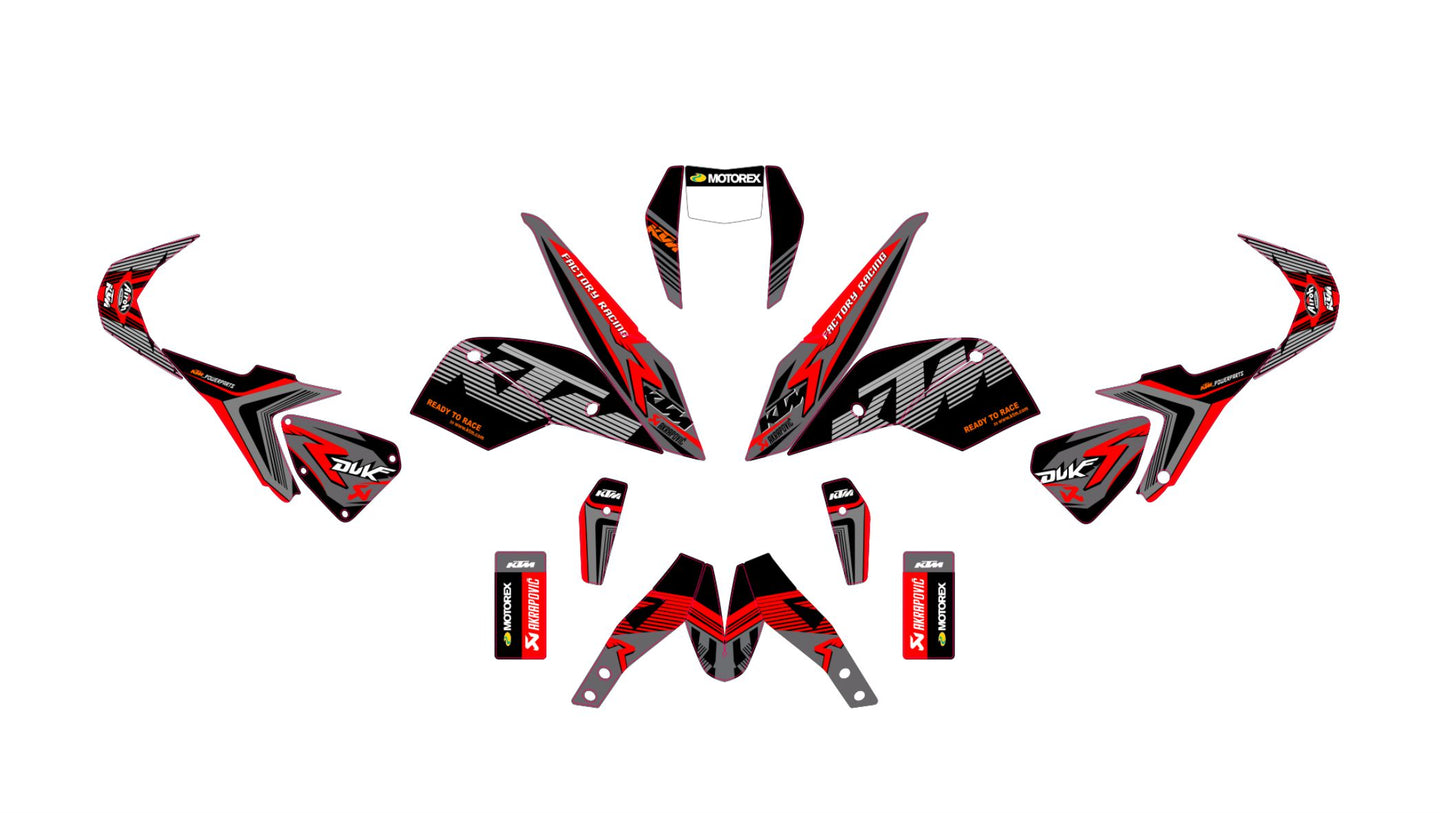 KTM DUKE 690 2012-2018 VECTOR GRAPHICS