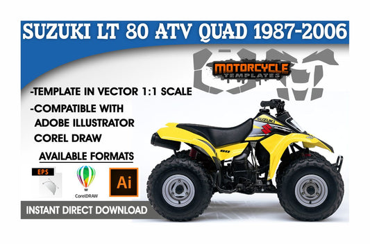Suzuki LTZ 400 2009-2020 ATV Quad Graphics Template