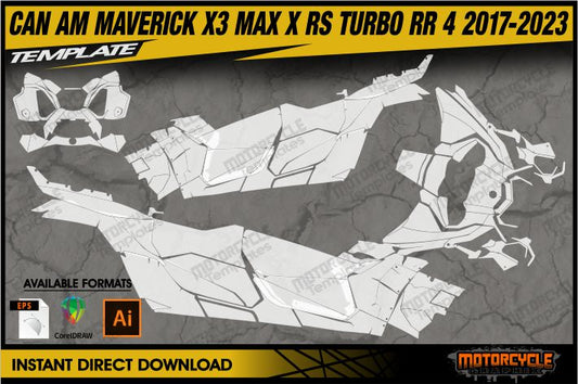 CAN AM MAVERICK X3 MAX X RS TURBO RR 4 2017-2023