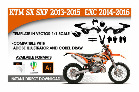 KTM SX SXF 2013–2015, EXC 2014–2016