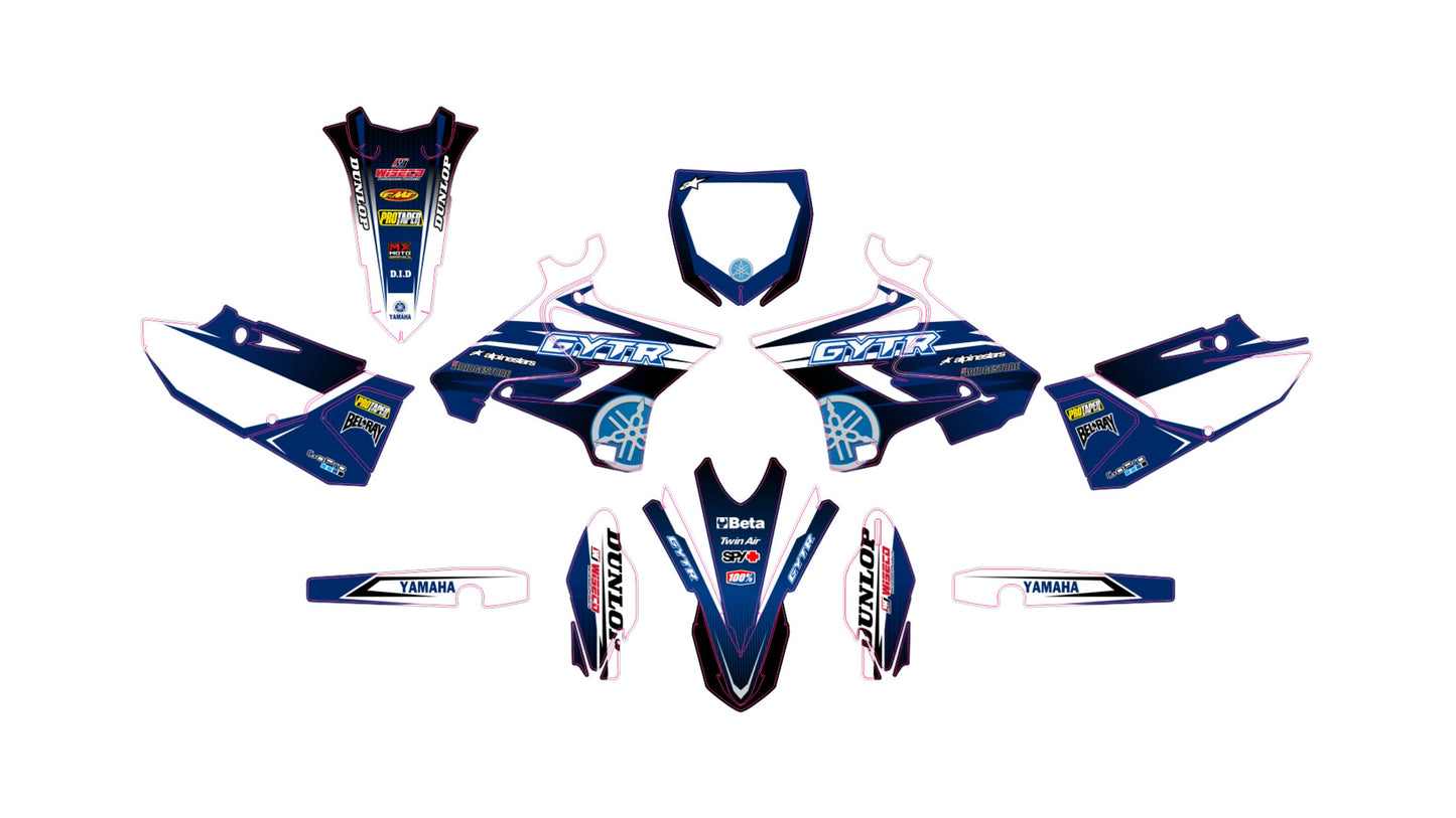 YAMAHA YZ 125 250 2015-2021 VECTOR GRAPHICS