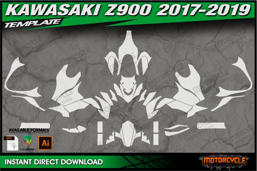 KAWASAKI – MOTORCYCLE TEMPLATES